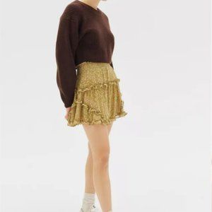Urban Outfitters Chiffon Ruffle Mini Skirt